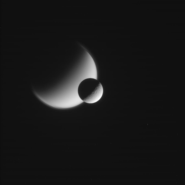 Rhea-Titan-Cassini2