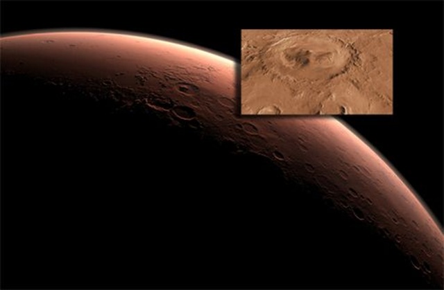 Mars-cratère-Gale