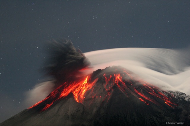 Ecuador Tungurahua volcan