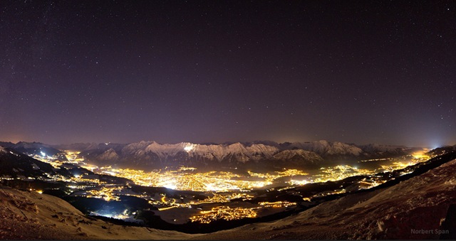 Stars above Innsbruck