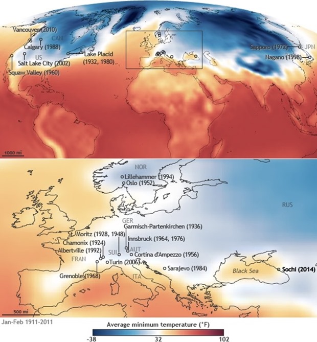 Réchaufement climatique-JO-NOAA