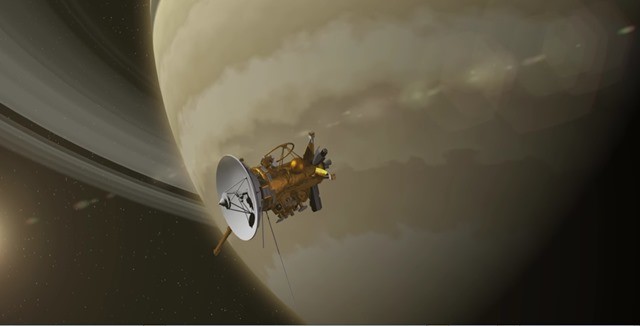 Cassini-Saturne-survol anneau