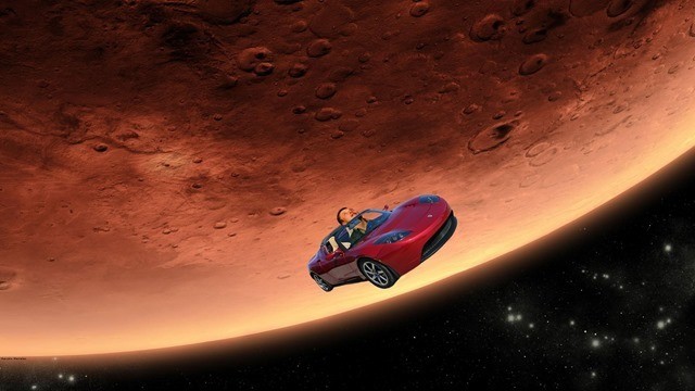 Space X-Elon Musk Tesla MARS