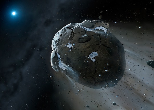 Astéro-planète-étoile GD-61