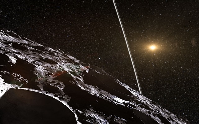 Artist’s impression of the rings around Chariklo