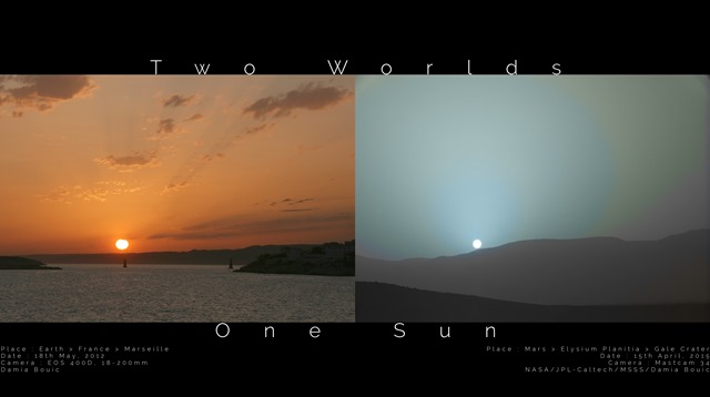 2 monde -un coucher de Soleil