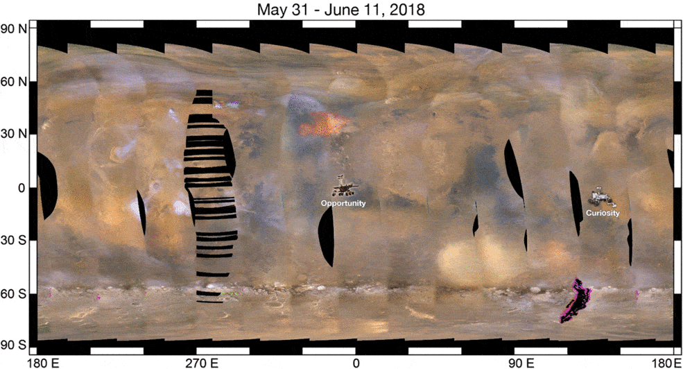 Mars Tempete Opportunity 18