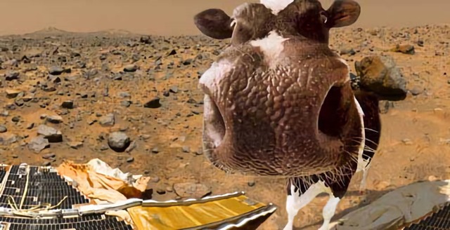 Vache méthane Mars