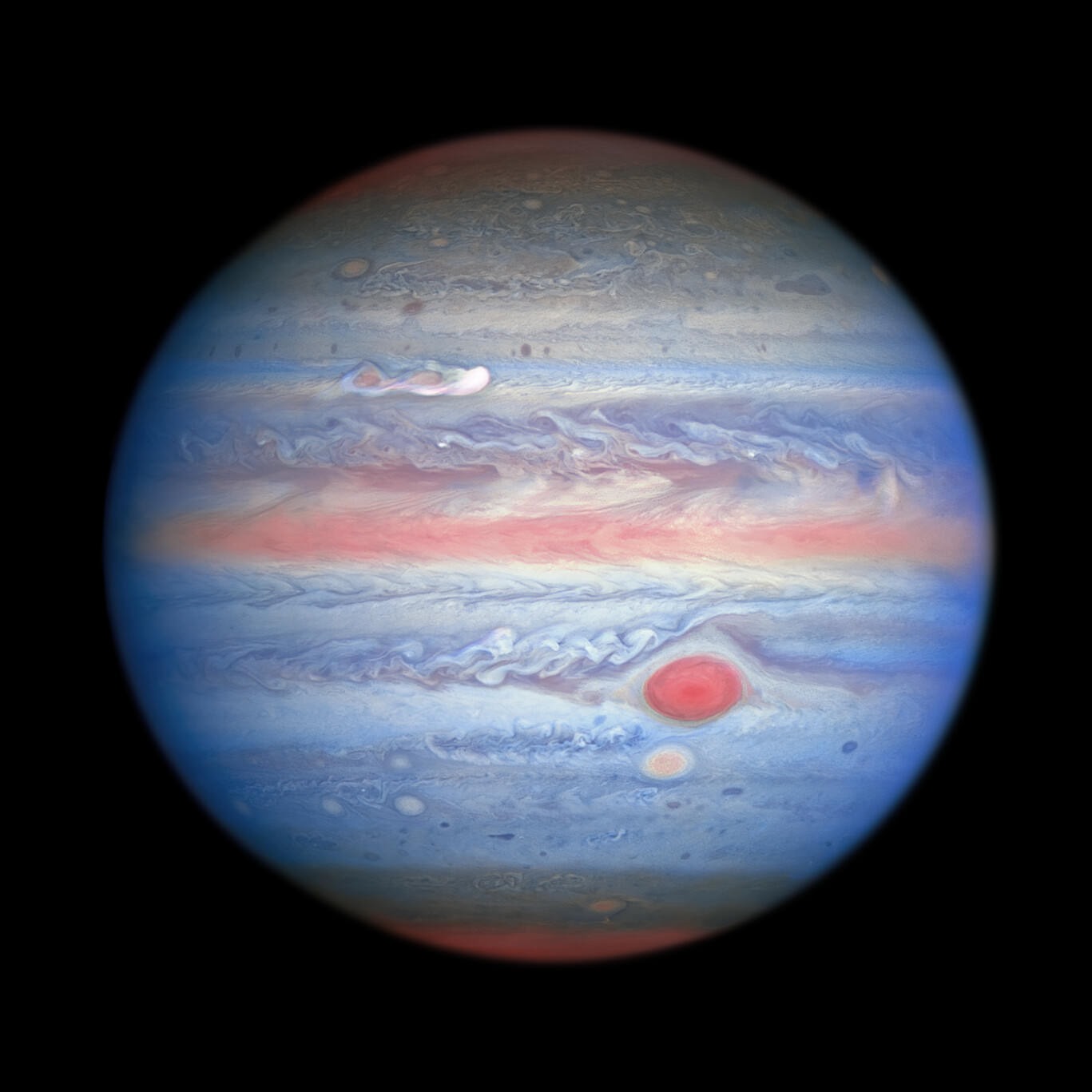 Hubble’s New Rainbow View of Jupiter