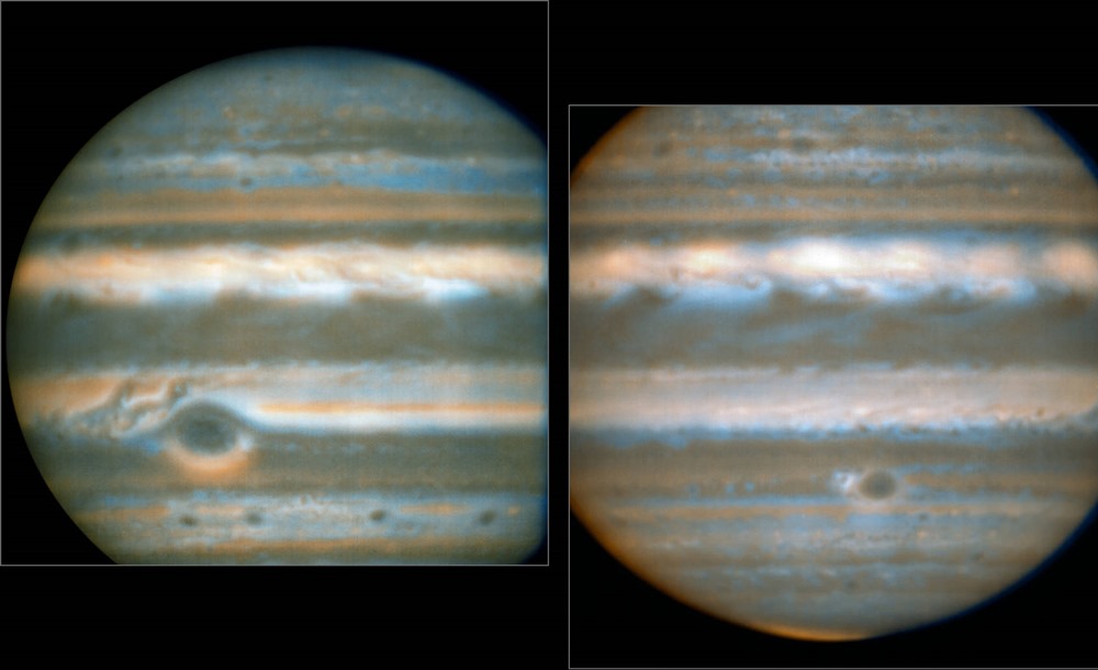 Two faces of Jupiter