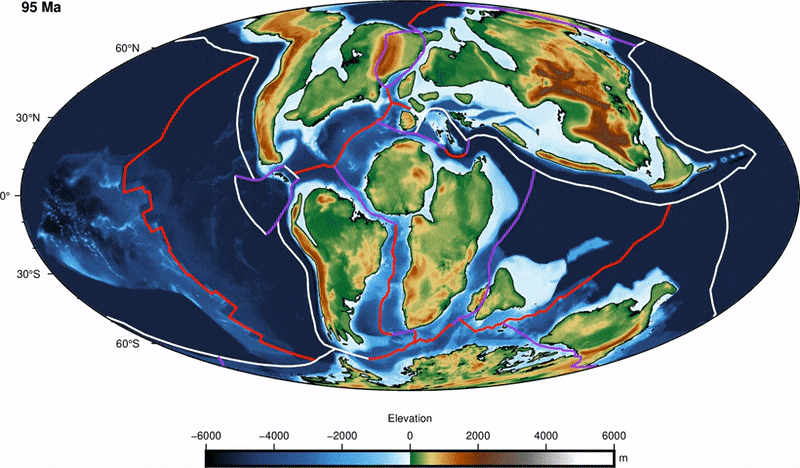 carte géologique monde-100 millions d'années 1 23