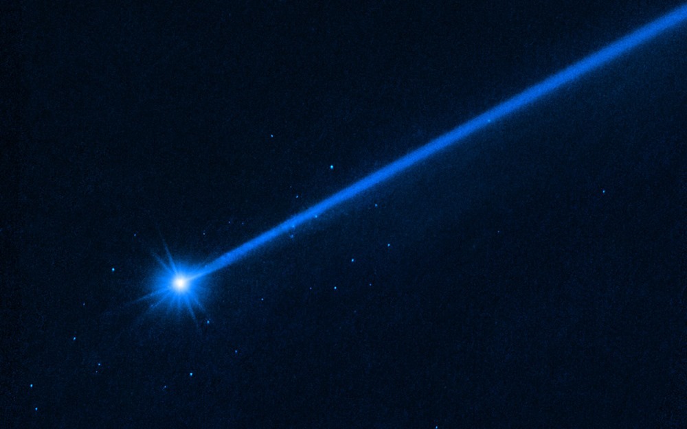 Hubble sees boulders escaping from asteroid Dimorphos