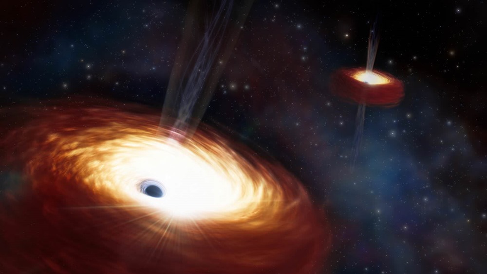 Artist’s Impression of Heaviest Supermassive Binary Black Hole